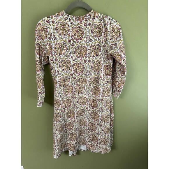 Spartina 449 Alisa Wrap Dress Sz S Mini Floral Coastal Beach Resort Vacation - Picture 7 of 12